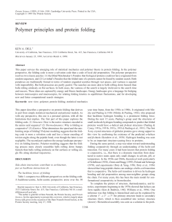 Polymer principles and protein folding