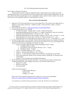 How do I Join Marching - Yorktown High School Bands