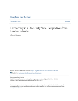 Democracy in a One-Party State: Perspectives from Landrum