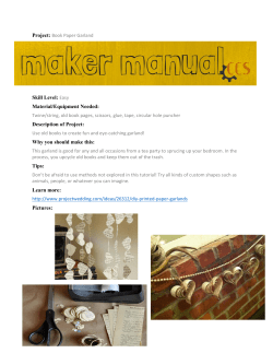 Project: Book Paper Garland - St. Croix Falls Public Library