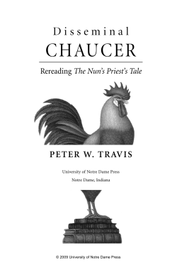 chaucer - University of Notre Dame