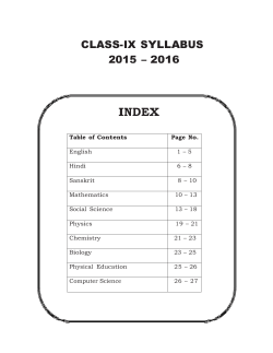 class-ix syllabus 2015 &ndash; 2016 - shaheed rajpal dav public school
