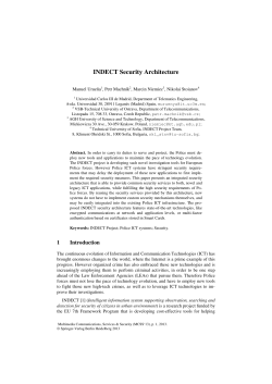 INDECT Security Architecture - ADSCOM