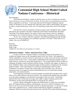 Centennial High School Model United Nations Conference &ndash; Historical