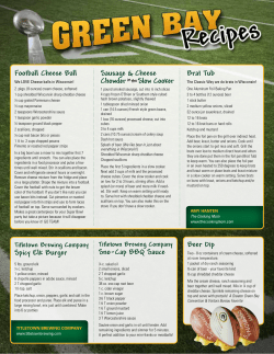Green Bay Recipes