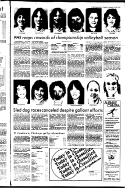 PHS reaps rewards of championship volleyball season Sled dog