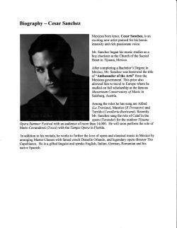 Biography - Cesar Sanchez
