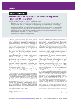 From Histones to Ribosomes: A Chromatin Regulator Tangoes with