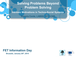 Solving Problems Beyond Problem Solving: Intrinsic Motivations in