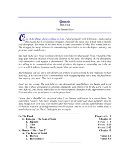 Genesis - Lesson 22 - Christian Fellowship Devotionals