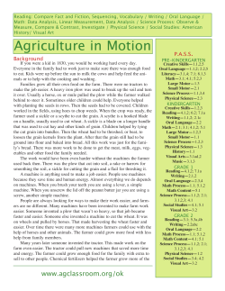 Agriculture in Motion