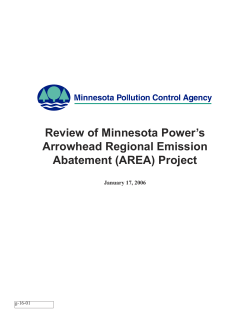 (AREA) Project - Minnesota Pollution Control Agency