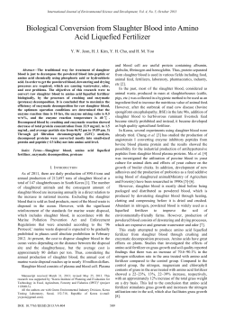 Biological Conversion from Slaughter Blood into Amino Acid