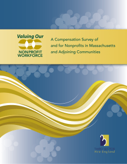 A Compensation Survey of and for Nonprofits in Massachusetts and