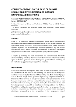 Papers - 2015 RedMud Conference | Bauxite Residue Valorization