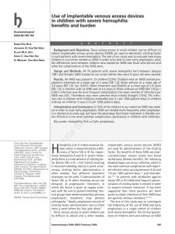 Use of implantable venous access devices in
