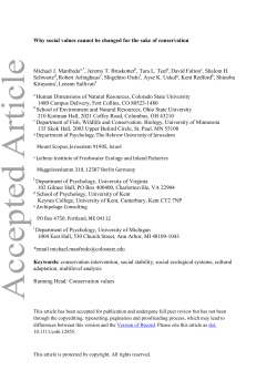 Manfredo et al. 2016 - Wiley Online Library