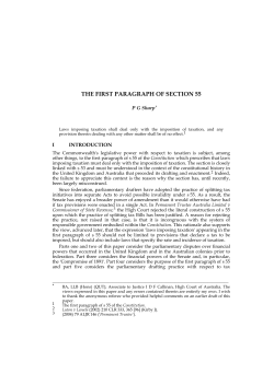 ORIGINALISM IN CONSTITUTIONAL INTERPRETATION