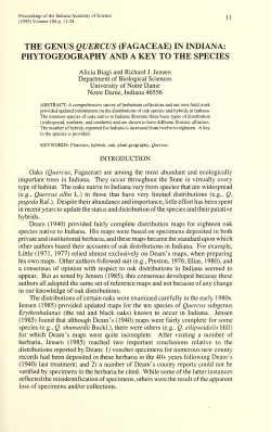 Proceedings of the Indiana Academy of Science