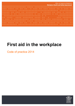 First Aid in the Workplace Code of Practice