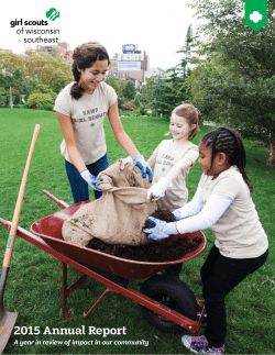 2015 Annual Report - Girl Scouts of Wisconsin Southeast