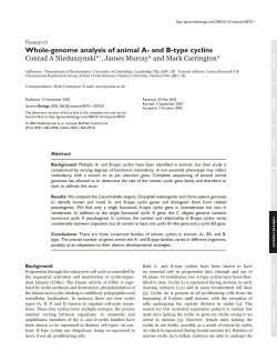 Whole-genome analysis of animal A- and B