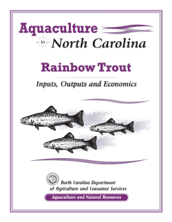 Aquaculture in North Carolina: Rainbow Trout