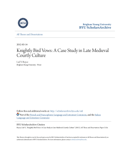 Knightly Bird Vows: A Case Study in Late