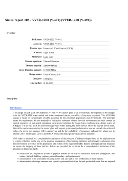 Status report 108 - VVER-1200 (V-491) (VVER-1200 (V-491))