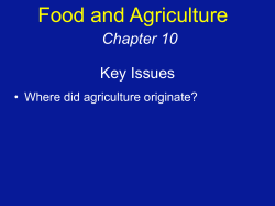 Food and Agriculture