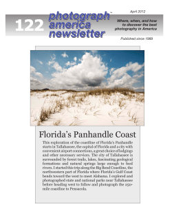Florida`s Panhandle Coast - Photograph America Newsletter