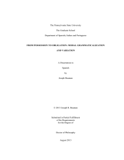 FROM POSSESSION TO OBLIGATION: MODAL