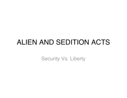 ALIEN AND SEDITION ACTS