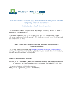 How and where to map supply and demand of ecosystem services