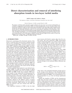 Direct characterization and removal of interfering absorption trends
