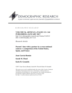 Full Text  - Demographic Research