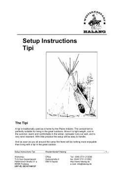 Setup Instructions Tipi