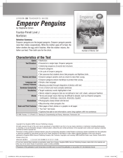 Emperor Penguins - Houghton Mifflin Harcourt