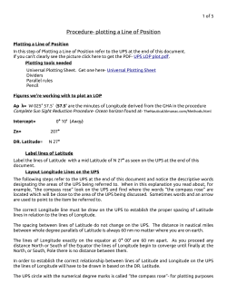 Procedure- Plotting an LOP