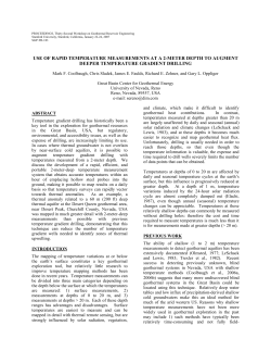 Use of Rapid Temperature Measurements at a 2