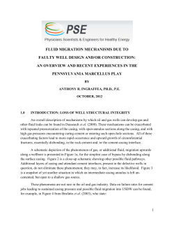 Fluid Migration mechanisms due to faulty well design and / or