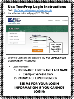 Instructions for USA TestPrep