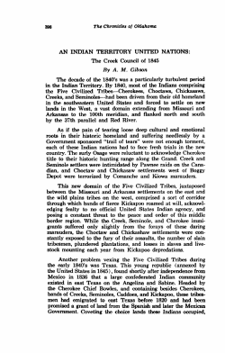 AN INDIAN TERRITORY UNITED NATIONS: