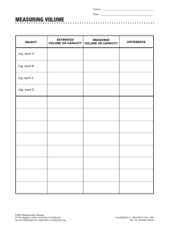 measuring volume