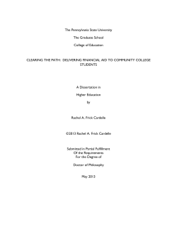 The Graduate School College of Education