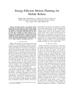 Energy-Efficient Motion Planning for Mobile Robots