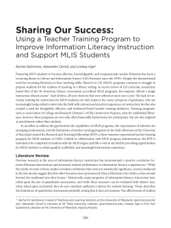 Sharing Our Success - American Library Association