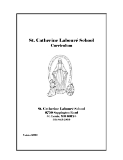 Curriculum1.88 MB - St Catherine Laboure School