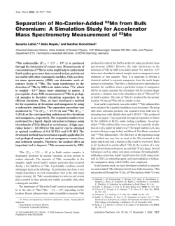 Separation of No-Carrier-Added 52Mn from Bulk Chromium: A