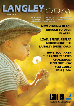 Newsletter  - Langley Federal Credit Union